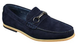 Miesten slip-on-solki Horsebit-ajokengät, retrotyyliset, rento mokkanahkaiset loaferit