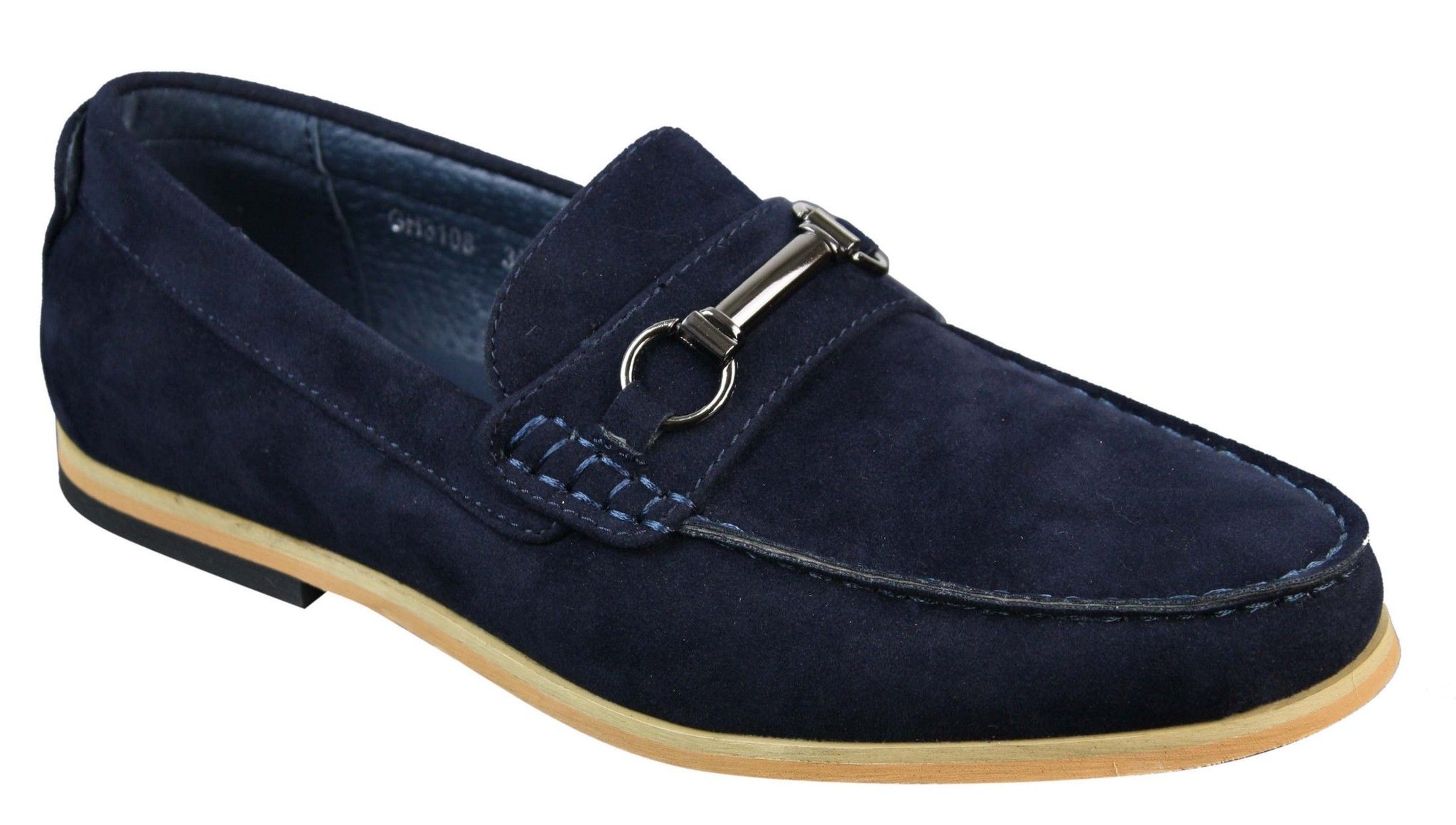 Miesten slip-on-solki Horsebit-ajokengät, retrotyyliset, rento mokkanahkaiset loaferit