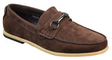 Miesten slip-on-solki Horsebit-ajokengät, retrotyyliset, rento mokkanahkaiset loaferit