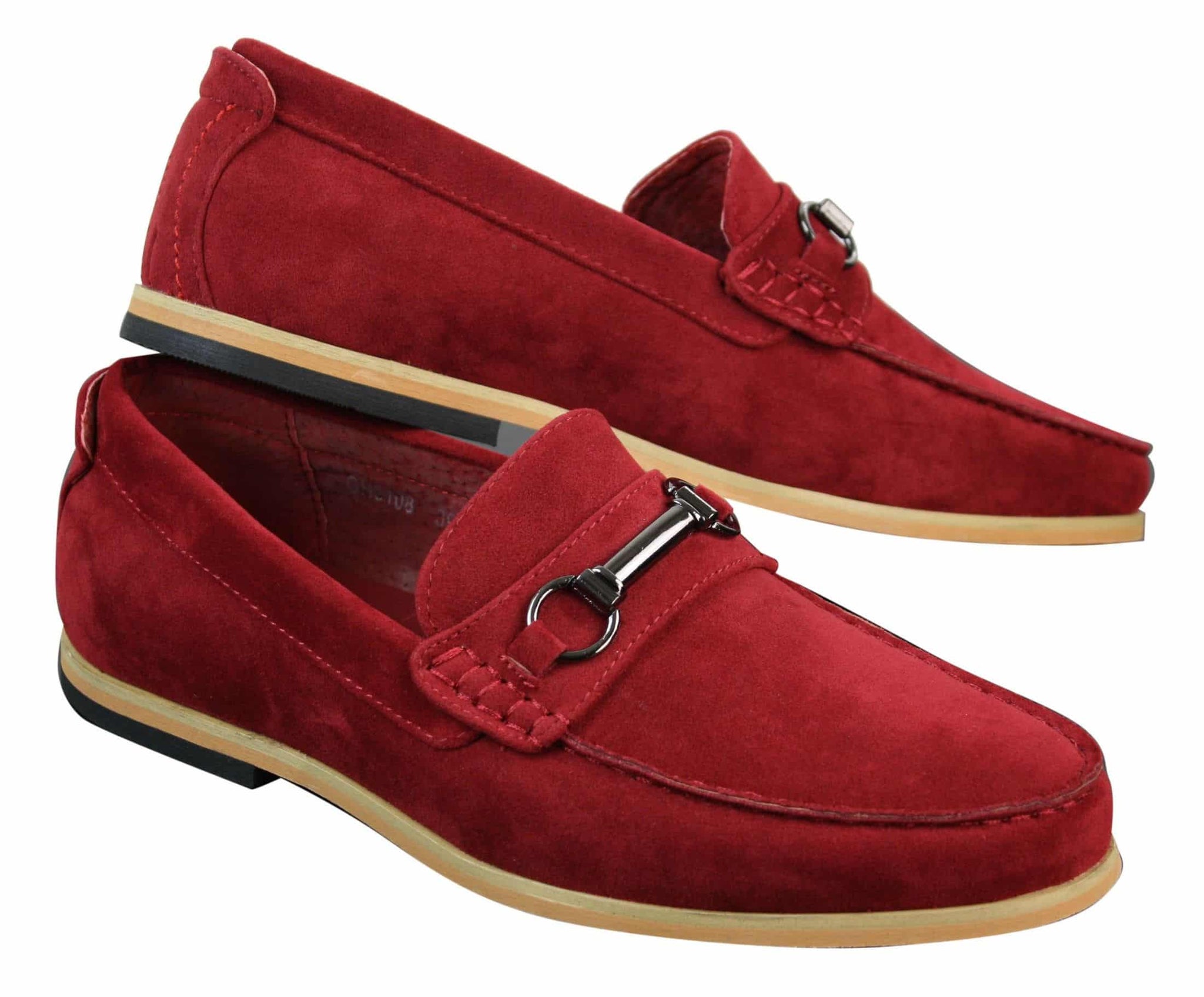 Miesten slip-on-solki Horsebit-ajokengät, retrotyyliset, rento mokkanahkaiset loaferit