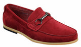 Miesten slip-on-solki Horsebit-ajokengät, retrotyyliset, rento mokkanahkaiset loaferit