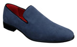Miesten slip-on-mokkanahkaiset ajokengät, nahkaiset, älykkäät, rentoa pitoa, punaiset, siniset ja mustat