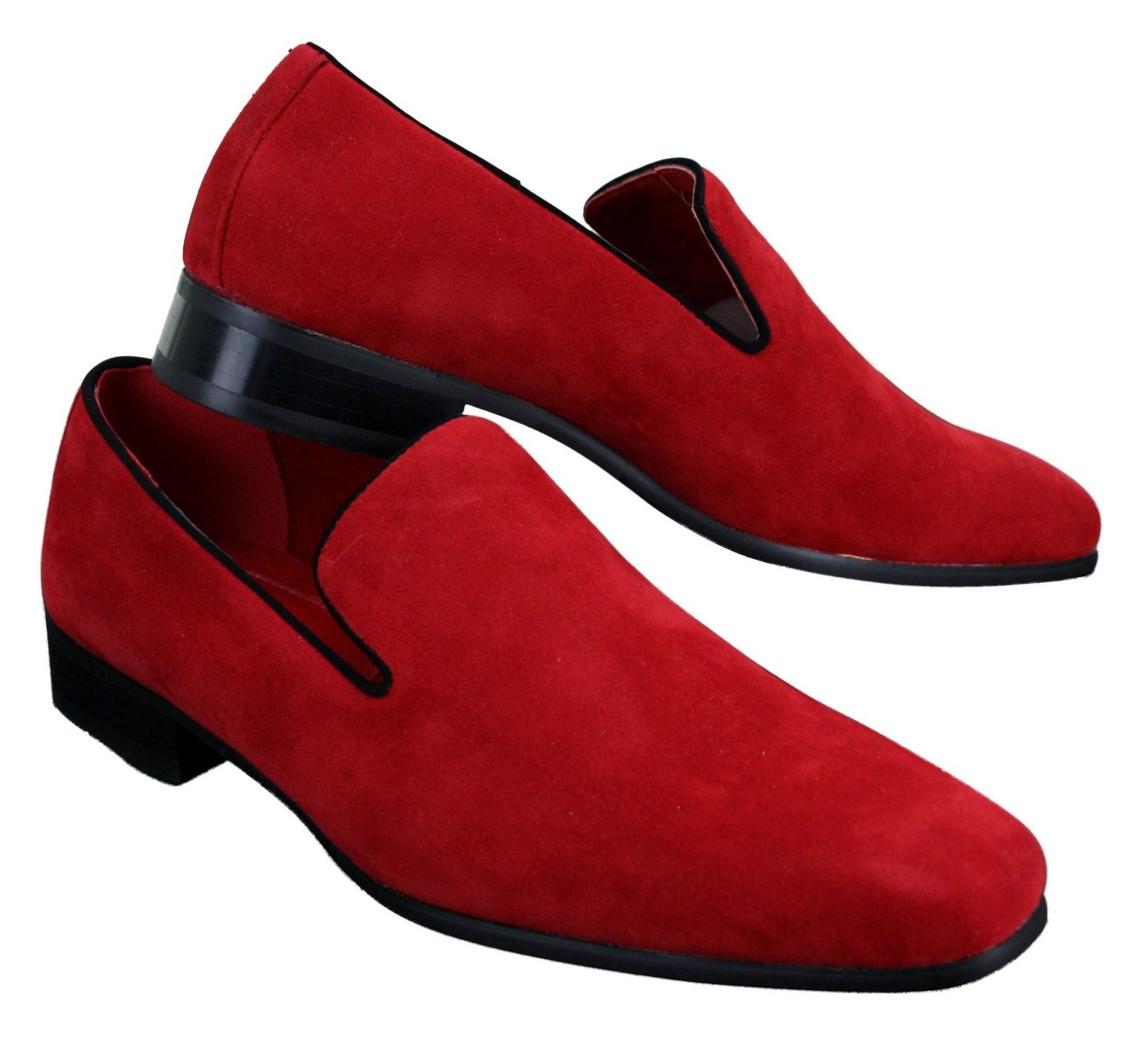 Miesten slip-on-mokkanahkaiset ajokengät, nahkaiset, älykkäät, rentoa pitoa, punaiset, siniset ja mustat