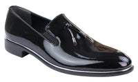 Miesten slip-on-kengät tupsuilla, joissa on metallireunus