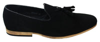 Miesten mokkanahkaiset loaferit, ajokengät, slip-on-tukan muotoilu, nahkaa, musta mukavuus