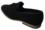 Miesten mokkanahkaiset loaferit, ajokengät, slip-on-tukan muotoilu, nahkaa, musta mukavuus