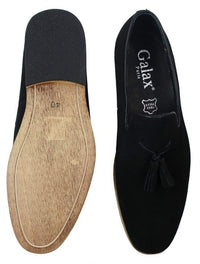 Miesten mokkanahkaiset loaferit, ajokengät, slip-on-tukan muotoilu, nahkaa, musta mukavuus