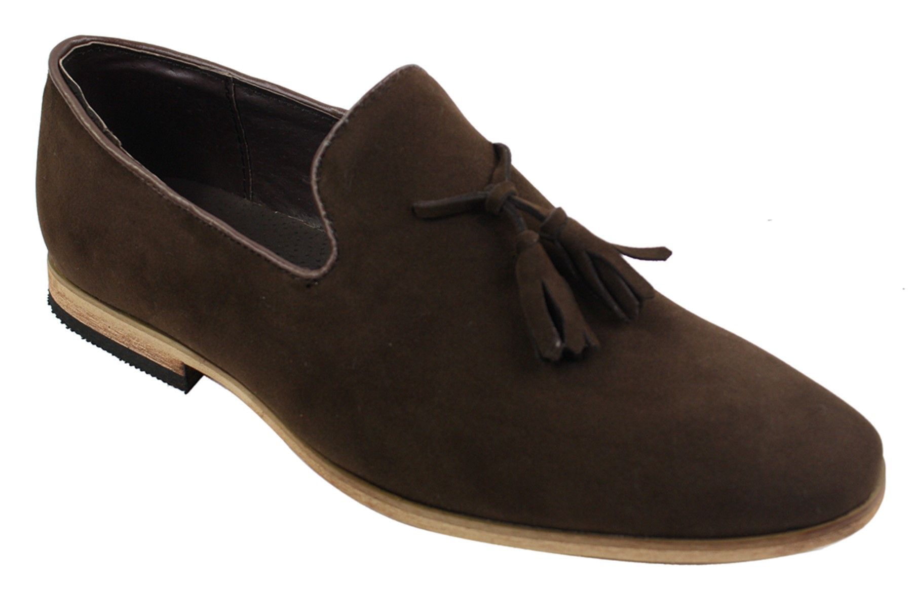 Miesten mokkanahkaiset loaferit, ajokengät, slip-on-tukan muotoilu, nahkaa, musta mukavuus