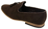 Miesten mokkanahkaiset loaferit, ajokengät, slip-on-tukan muotoilu, nahkaa, musta mukavuus