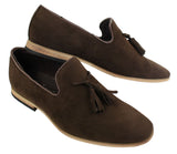 Miesten mokkanahkaiset loaferit, ajokengät, slip-on-tukan muotoilu, nahkaa, musta mukavuus
