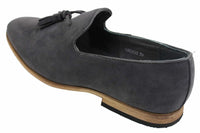 Miesten mokkanahkaiset loaferit, ajokengät, slip-on-tukan muotoilu, nahkaa, musta mukavuus