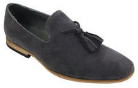 Miesten mokkanahkaiset loaferit, ajokengät, slip-on-tukan muotoilu, nahkaa, musta mukavuus