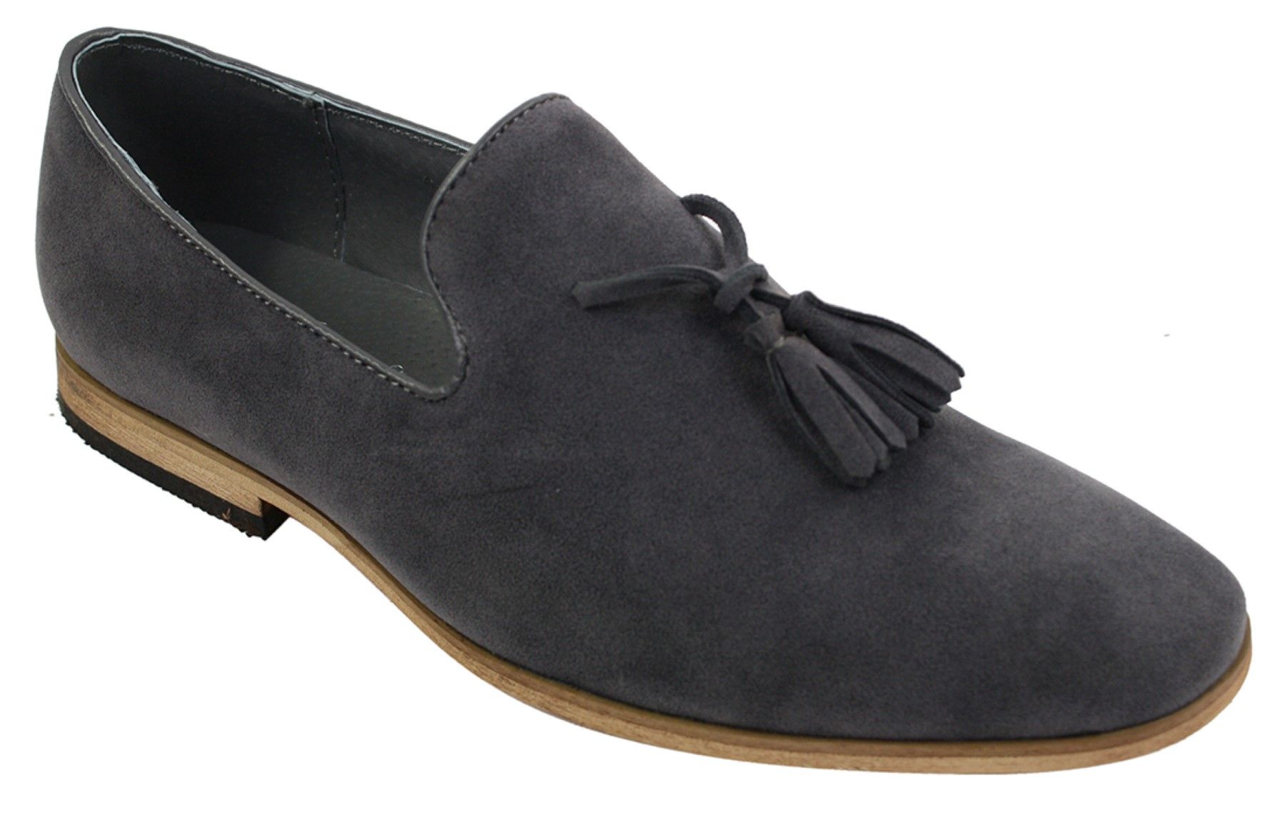 Miesten mokkanahkaiset loaferit, ajokengät, slip-on-tukan muotoilu, nahkaa, musta mukavuus