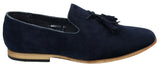 Miesten mokkanahkaiset loaferit, ajokengät, slip-on-tukan muotoilu, nahkaa, musta mukavuus