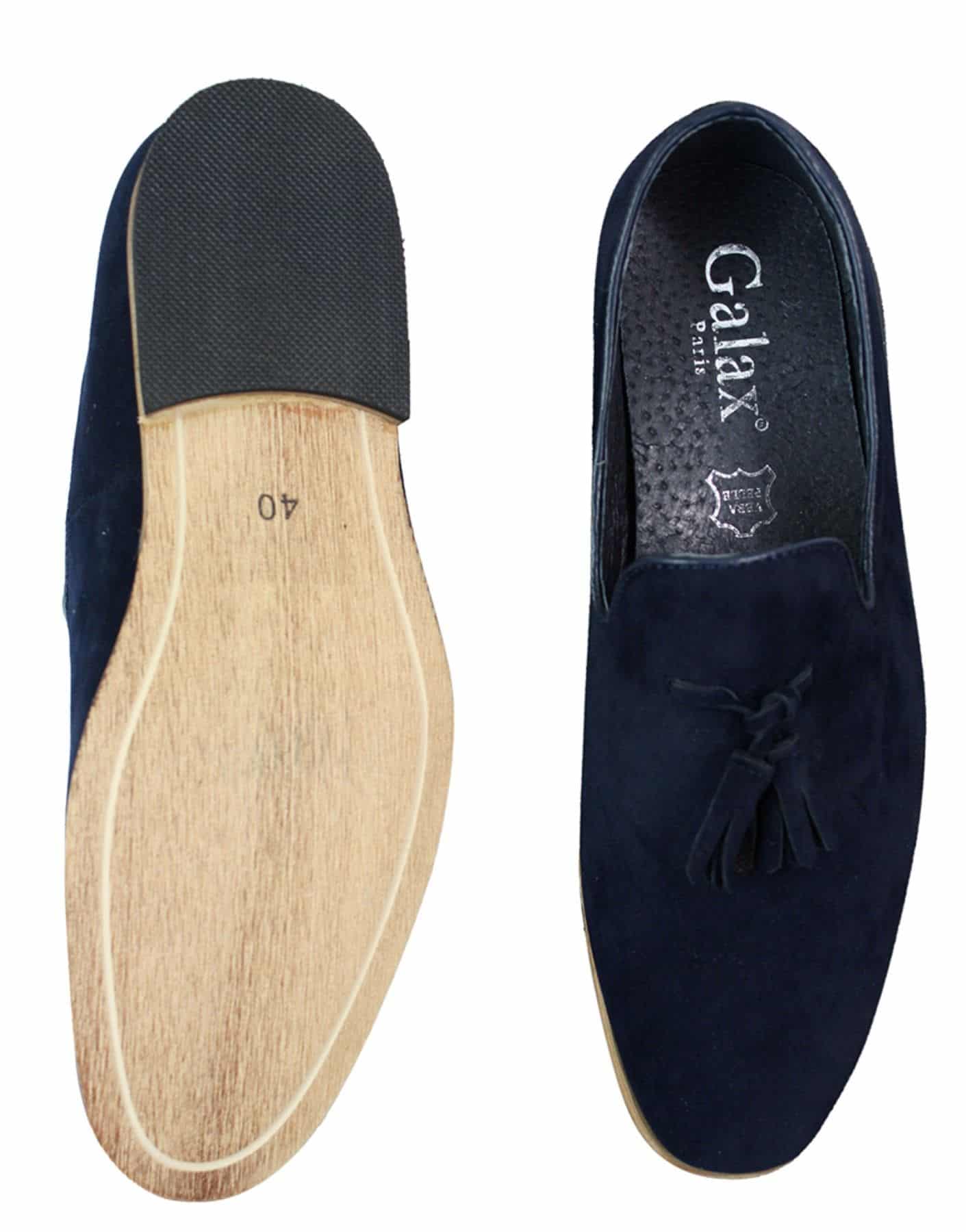 Miesten mokkanahkaiset loaferit, ajokengät, slip-on-tukan muotoilu, nahkaa, musta mukavuus