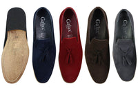 Miesten mokkanahkaiset loaferit, ajokengät, slip-on-tukan muotoilu, nahkaa, musta mukavuus