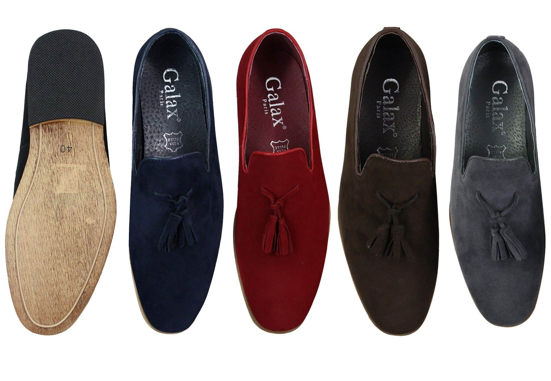 Miesten mokkanahkaiset loaferit, ajokengät, slip-on-tukan muotoilu, nahkaa, musta mukavuus