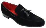 Miesten mokkanahkaiset loaferit, joissa on tupsukuvioinen nahkainen rento slip-on-kengät