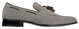 Miesten mokkanahkaiset loaferit, joissa on tupsukuvioinen nahkainen rento slip-on-kengät