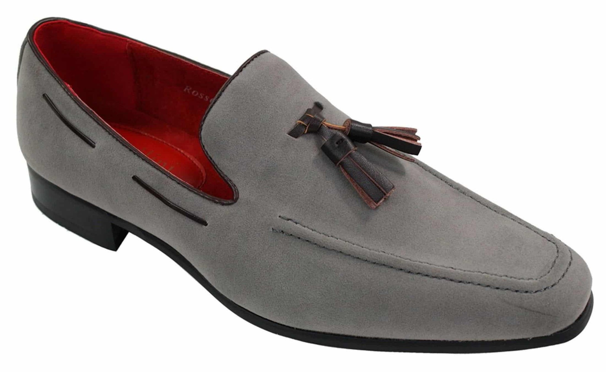 Miesten mokkanahkaiset loaferit, joissa on tupsukuvioinen nahkainen rento slip-on-kengät