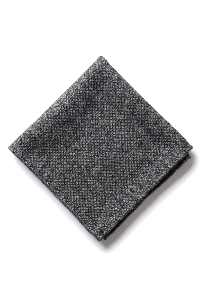 Miesten solmio- ja nenäliinasetti - harmaa tweed STZ23, yksi koko