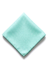 Miesten solmio taskukokoisella neliöllä, muodollinen yksivärinen solmio - Mintunvihreä