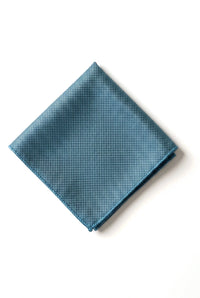 Miesten solmio taskusolmiolla, muodollinen yksivärinen solmio - turkoosi