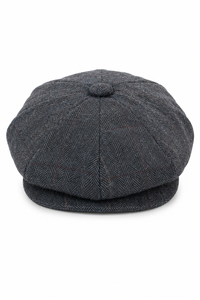 Miesten tweed-ruutukuvioinen Peaky Blinders -lippis