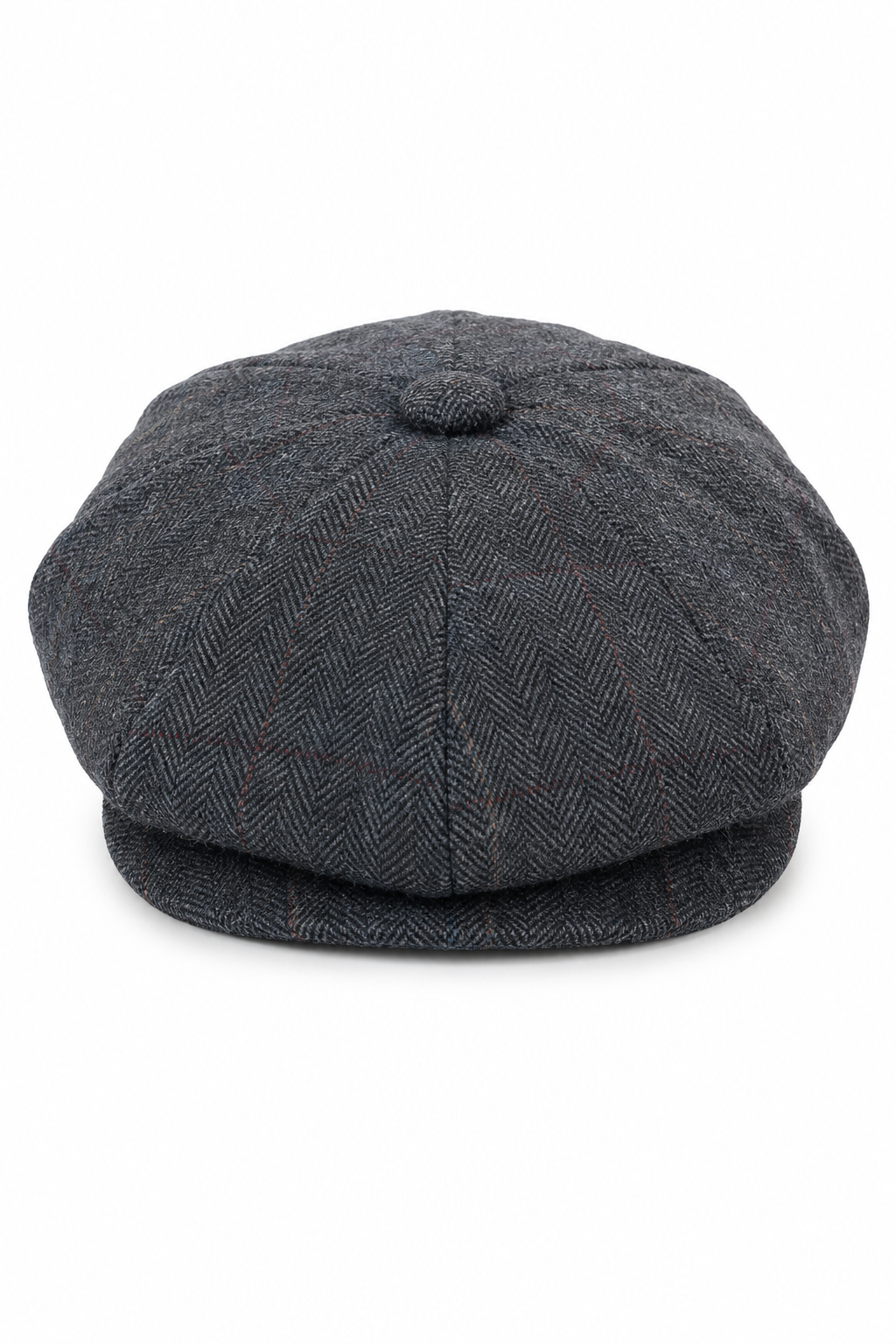 Miesten tweed-ruutukuvioinen Peaky Blinders -lippis