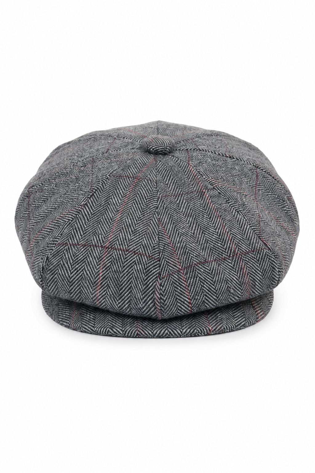 Miesten tweed-ruutukuvioinen Peaky Blinders -lippis