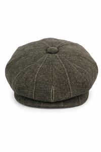 Miesten tweed-ruutukuvioinen Peaky Blinders -lippis