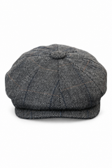 Miesten tweed-ruutukuvioinen Peaky Blinders -lippis