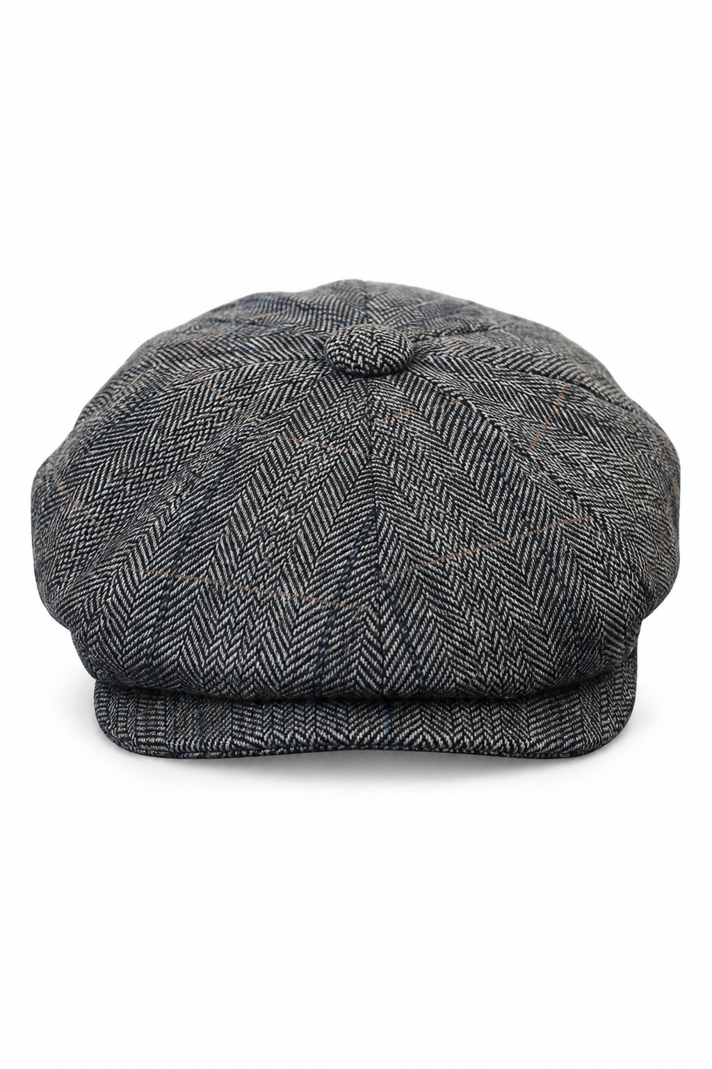 Miesten tweed-ruutukuvioinen Peaky Blinders -lippis