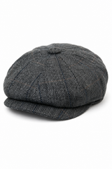 Miesten tweed-ruutukuvioinen Peaky Blinders -lippis