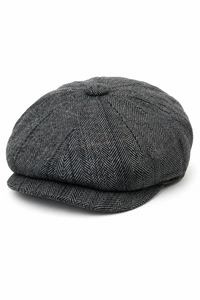 Miesten tweed-ruutukuvioinen Peaky Blinders -lippis