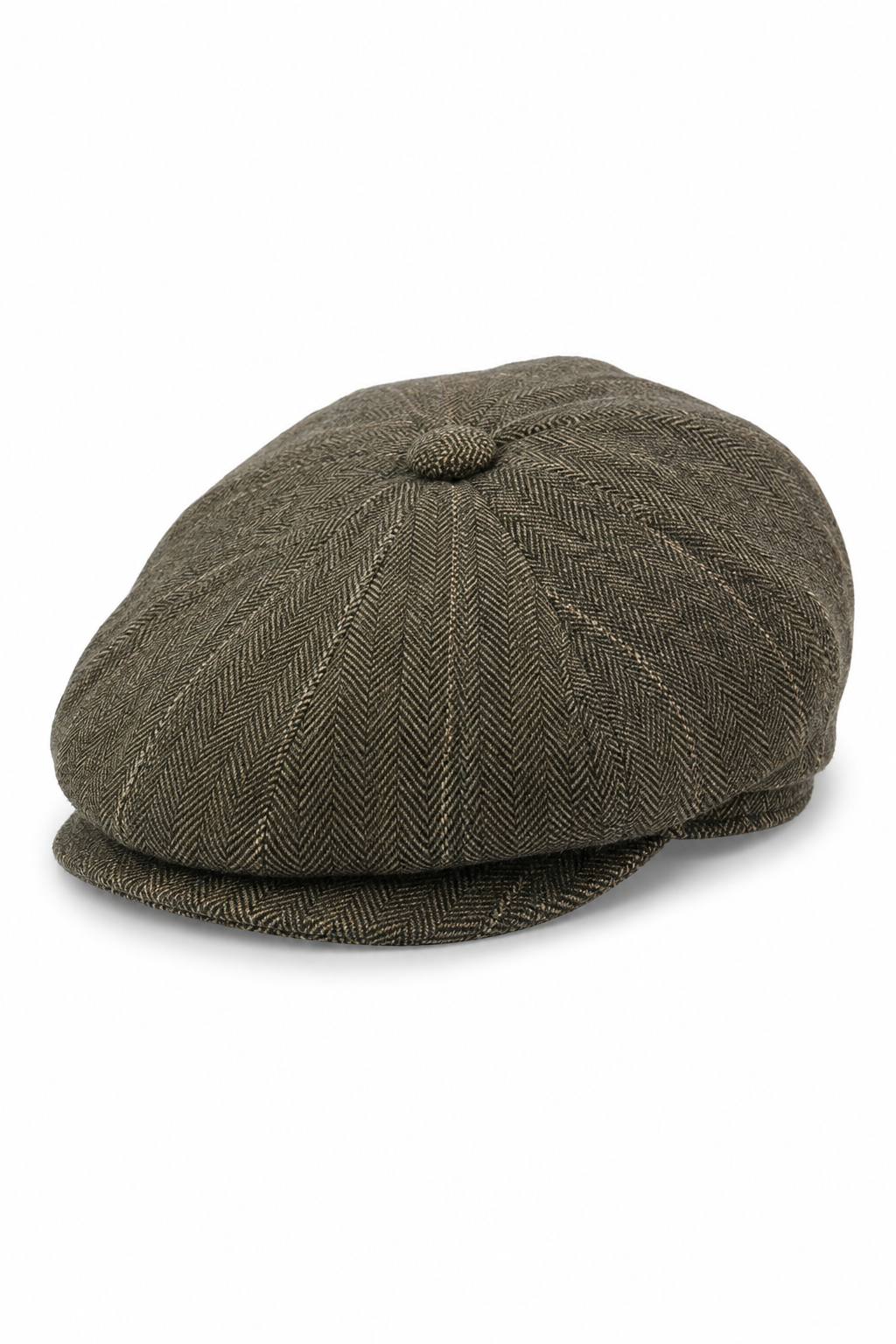 Miesten tweed-ruutukuvioinen Peaky Blinders -lippis