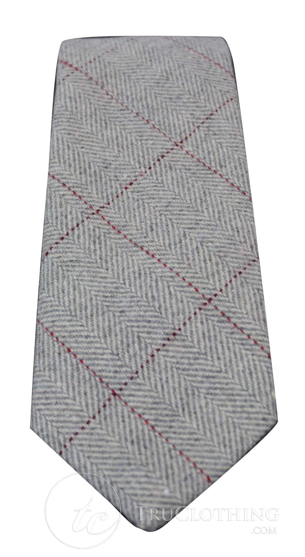 Miesten tweed-kalanruotokuvioiset Marc Darcy -solmiot, klassiset vintage-retro-deon-solmiot
