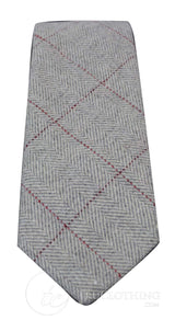 Miesten tweed-kalanruotokuvioiset Marc Darcy -solmiot, klassiset vintage-retro-deon-solmiot