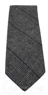 Marc Darcy miesten tweed-kalanruotokuvioinen Marc Darcy -solmio, klassinen vintage retro DX7