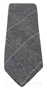 Marc Darcy miesten tweed-kalanruotokuvioinen Marc Darcy -solmio, klassinen vintage retro DX7