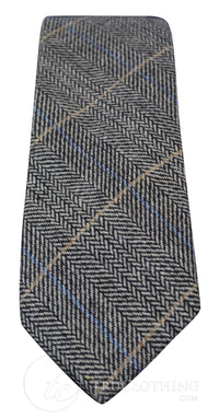 Marc Darcy miesten tweed-kalanruotokuvioinen Marc Darcy -solmio, klassinen vintage retro DX7