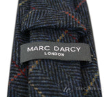 Miesten tweed-solmiot kalanruotokuviolla, Marc Darcy -malliston klassiset vintage-retro-solmiot, Eton, laivastonsiniset