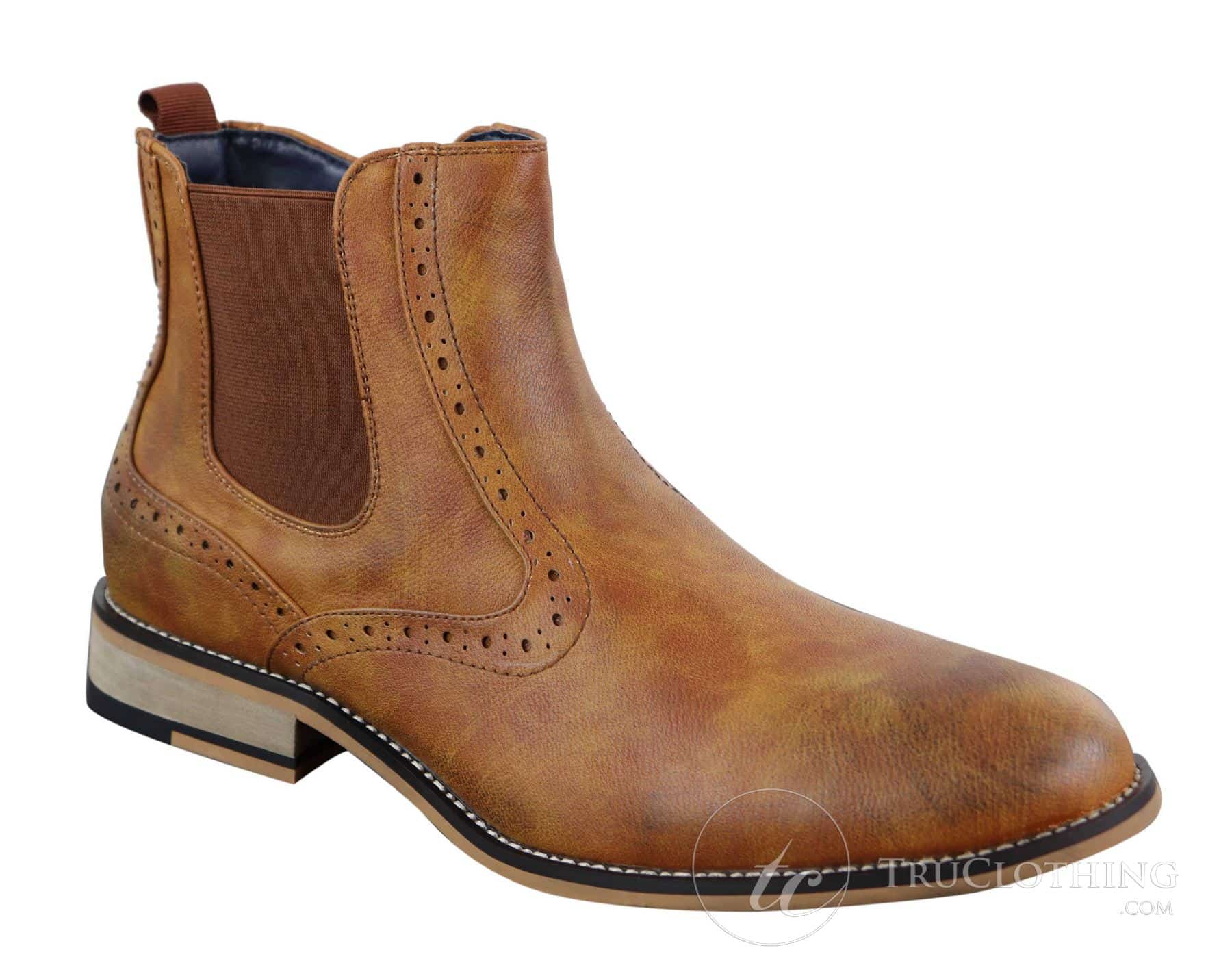 Miesten vintage-nilkkurit brogue-nilkkurit - Cavani Fox