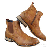 Miesten vintage-nilkkurit brogue-nilkkurit - Cavani Fox
