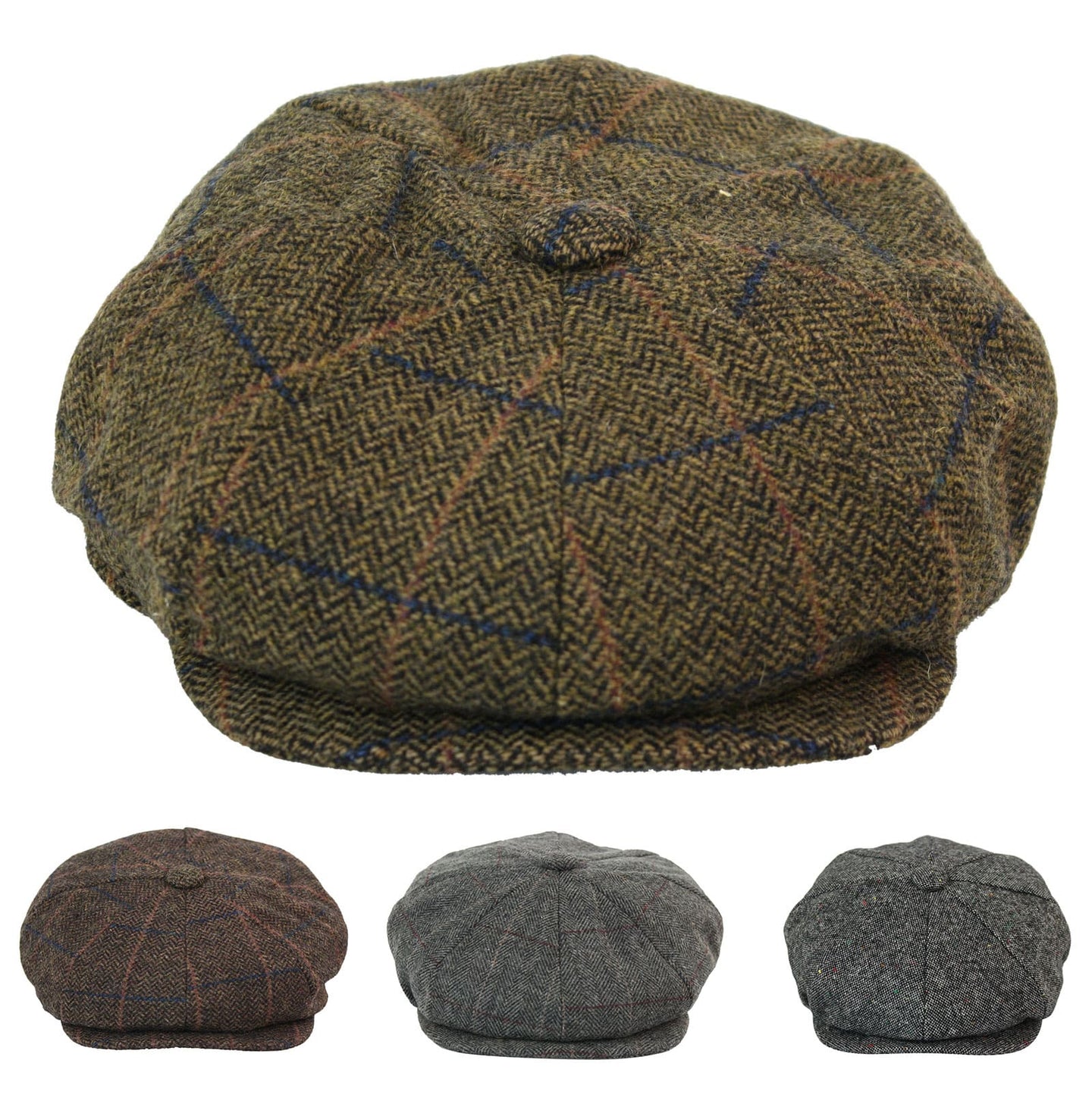 Miesten vintage tweed-pipo