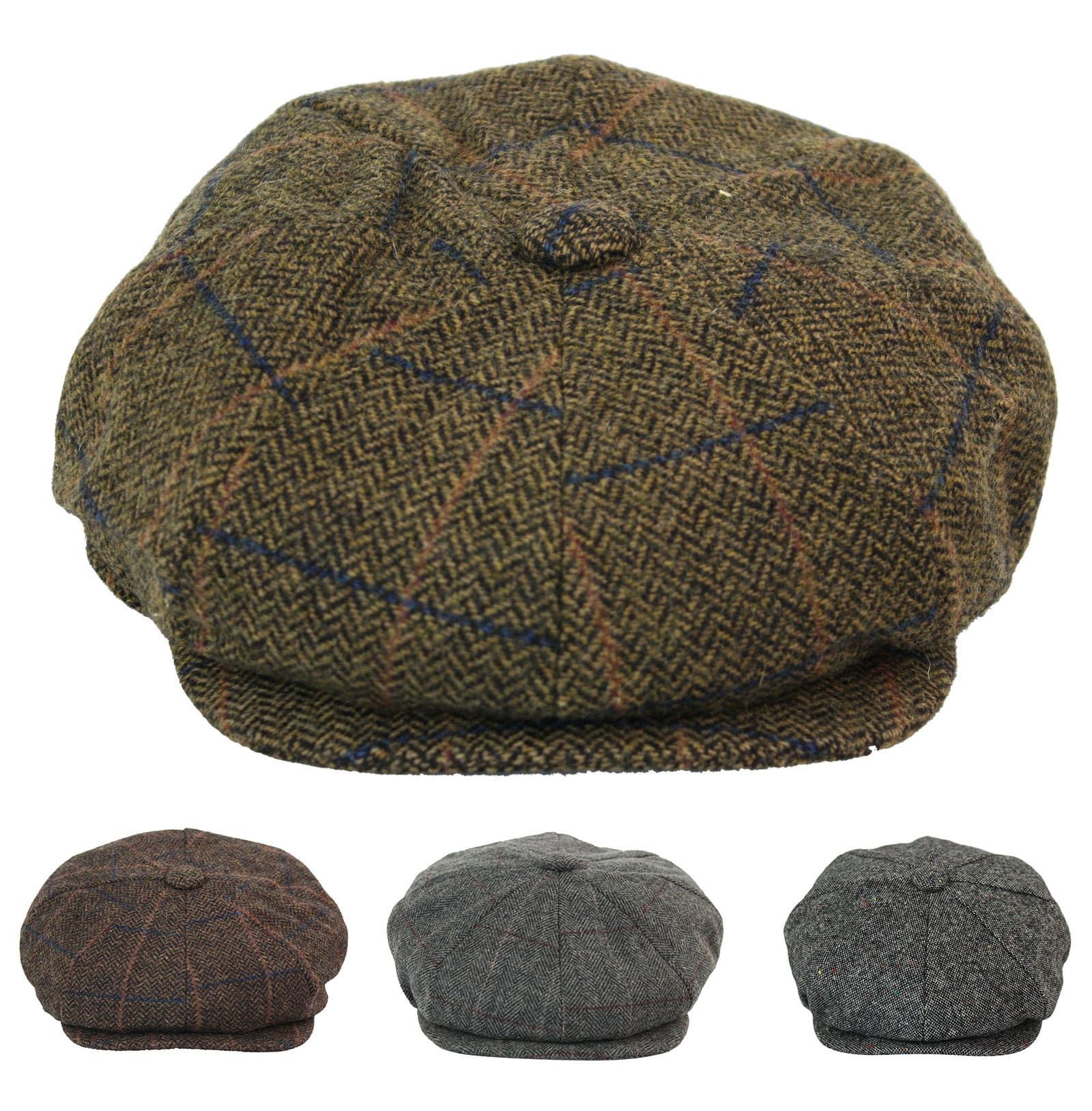 Miesten vintage tweed-pipo