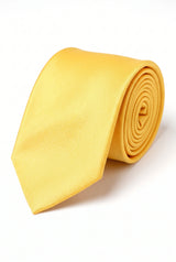 Miesten keltainen kapea 6 cm solmio