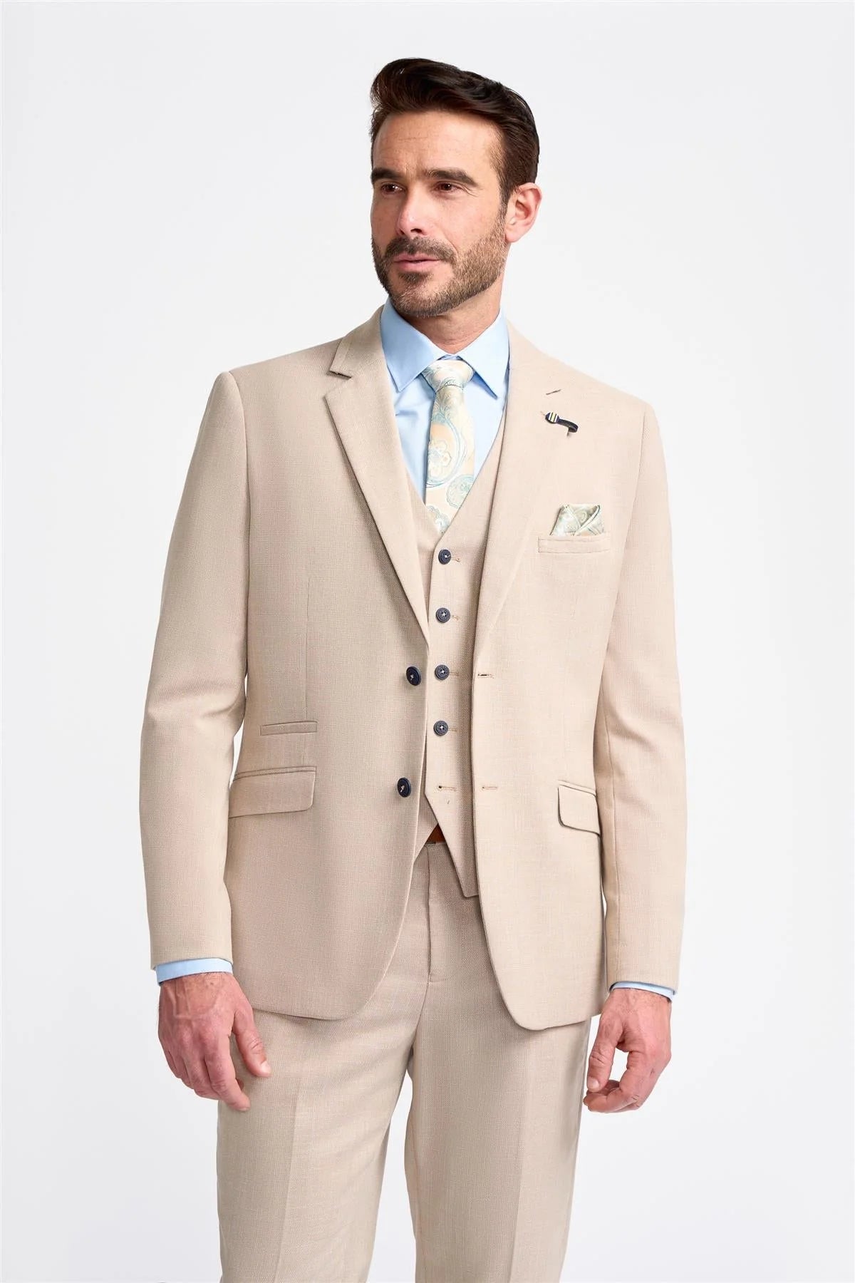 Miami - Miesten beige hääbleiseri