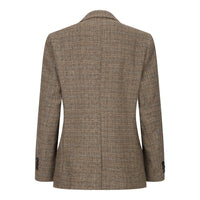 Poikien kolmiosainen ruskea tweed-ruutupuku, vintage retro, mittatilaustyönä tehty istuvuus, 1920-luku