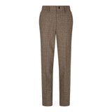 Poikien kolmiosainen ruskea tweed-ruutupuku, vintage retro, mittatilaustyönä tehty istuvuus, 1920-luku